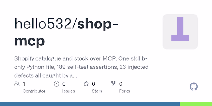 Shopify Admin API over MCP with a failure-proven test suite