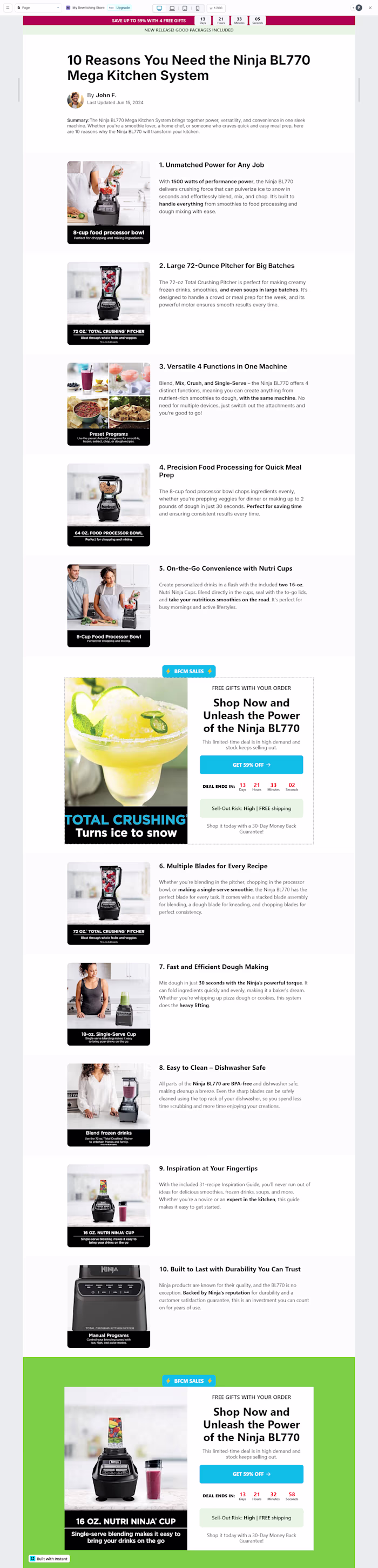 Listicles Ecommerce Design