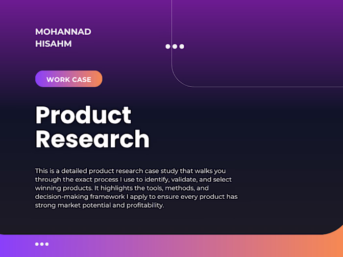 Amazon FBA Product Research
