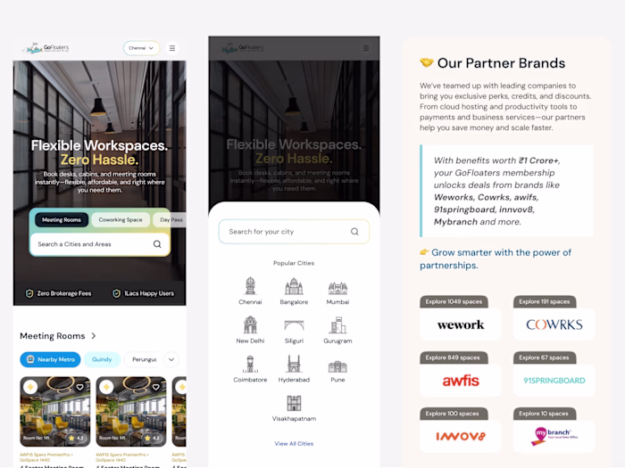 Recent Work: We revamped the GoFloaters website to bring bra...
