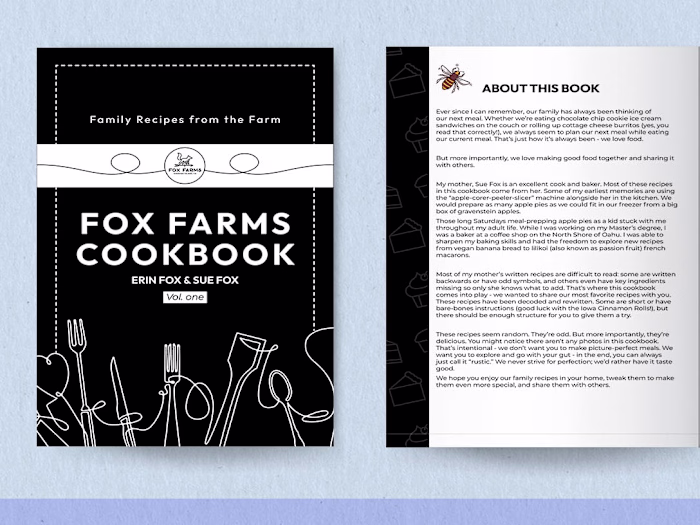 Cookbook designs