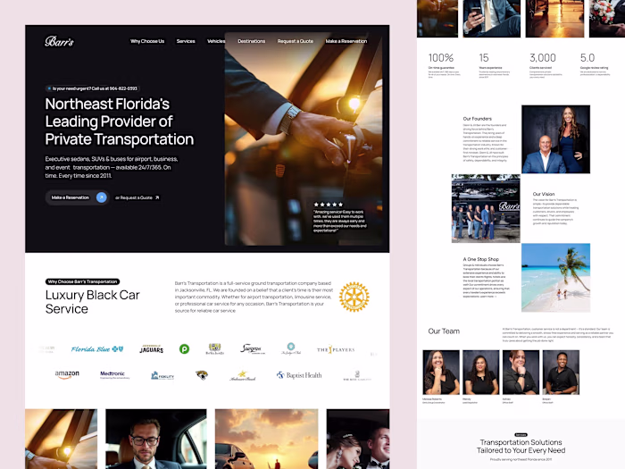 Barr's Transportation: Framer Site Customization