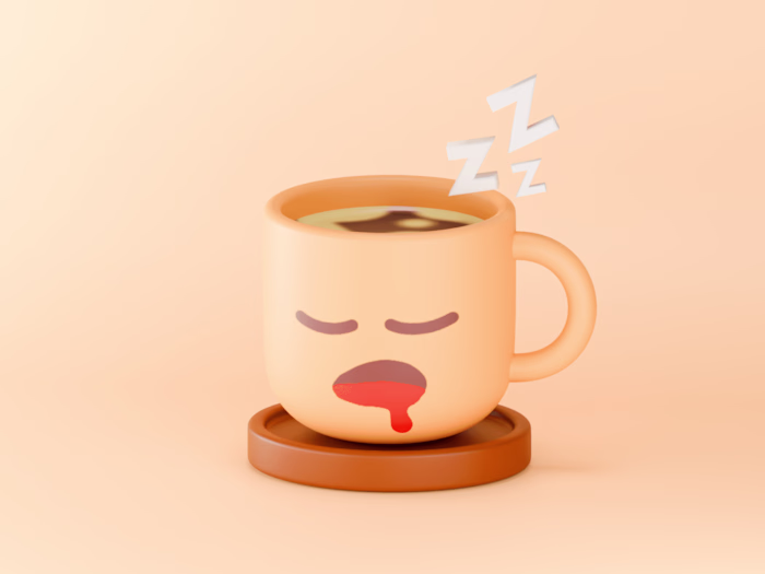 Sleepy Coffe - 3D Character Modeling Render