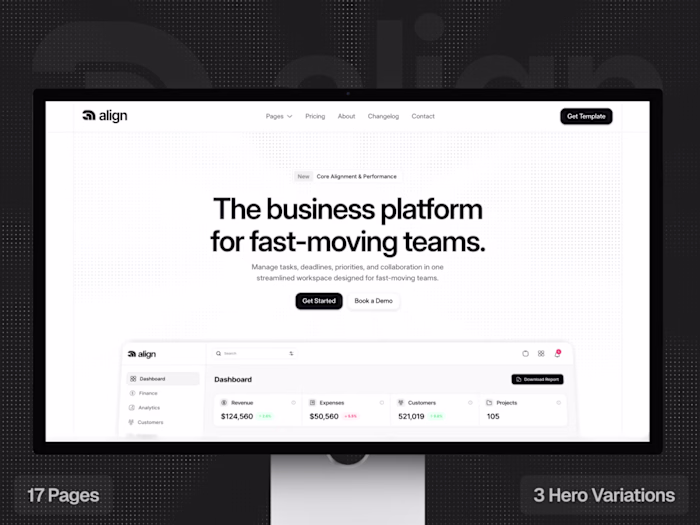 Align — Startup & SaaS Template