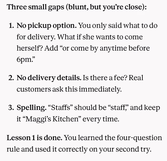 AI Prompt Writing for Business Messages