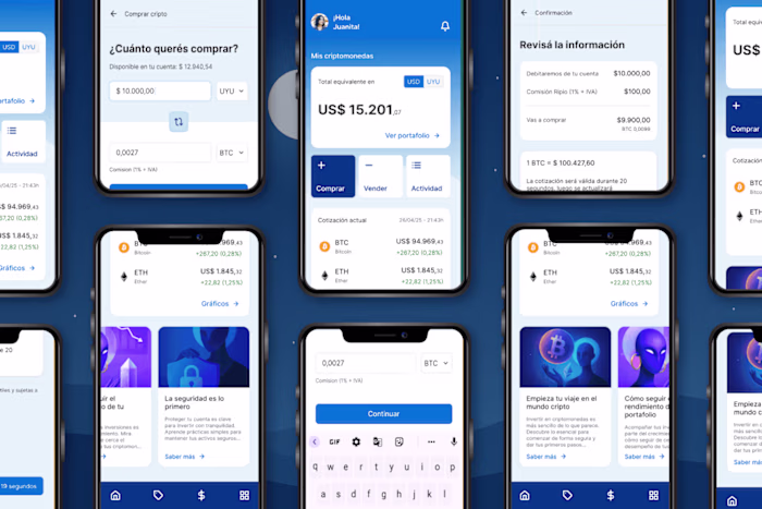 Crypto Wallet Design for Uruguayan Brand