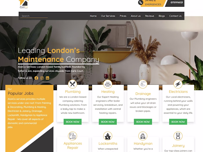 AlanCo | Plumbing, Heating & Property Maintenance Services in L…