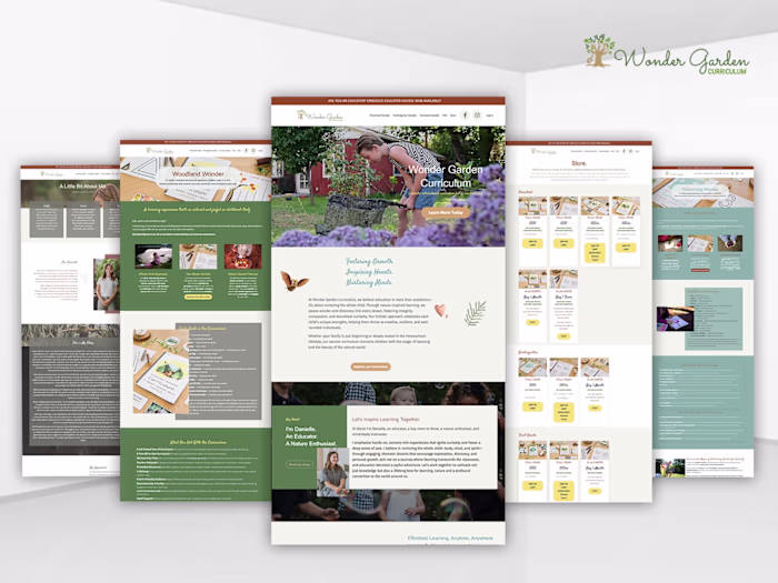 Wonder Garden Curriculum — Custom Kajabi Website Build