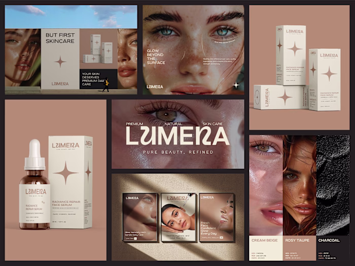Skincare Brand — Logo, Packaging & Brand Identity
