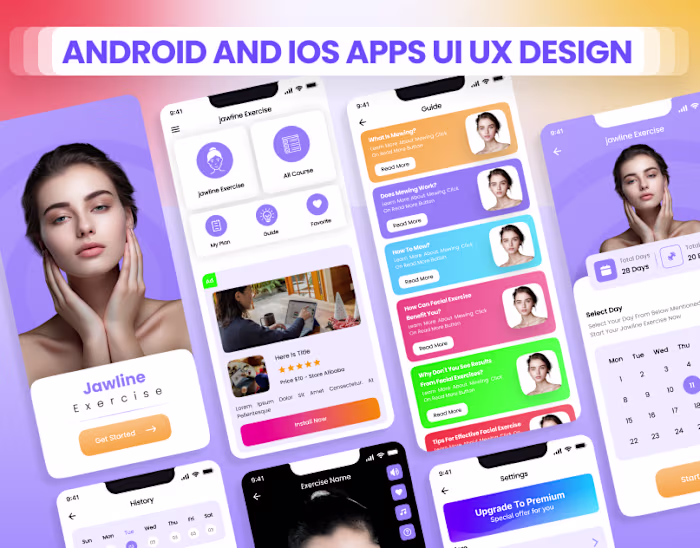Modern UI/UX Design for iOS & Android Mobile Apps