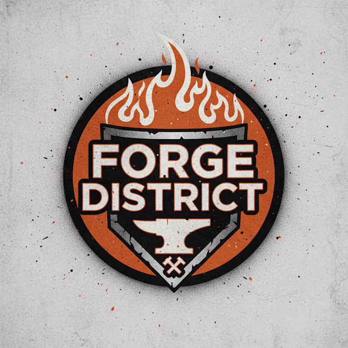 Logo for Forge District (Fake