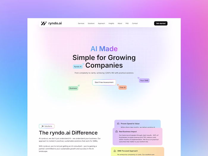 Ryndo - AI Landing with Framer