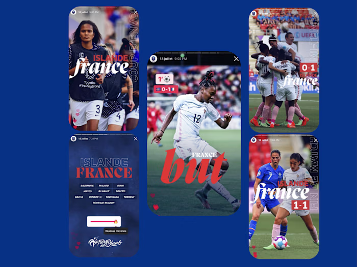 Social Media Manager French Football Feminine Instagram