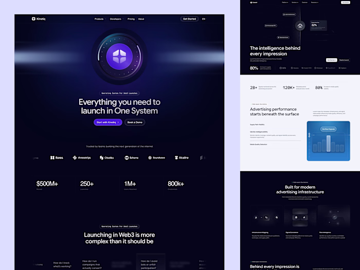 Kinetiq & Lucent: Figma to Framer Template Development
