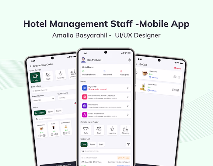 Hotel Management Staff Mobile App 