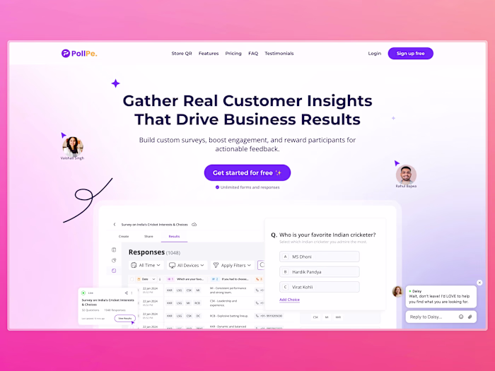 PollPe Forms | Build forms for free