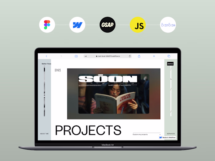 Figma to Webflow with seamless page transitions