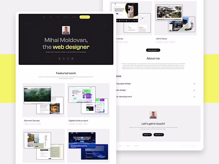 Personal Website: Figma & Framer