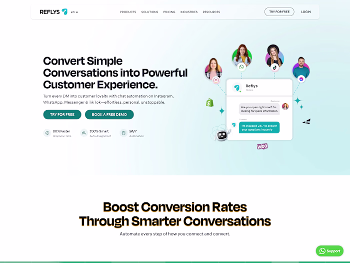 Reflys - Chat & Influencer Marketing Platform