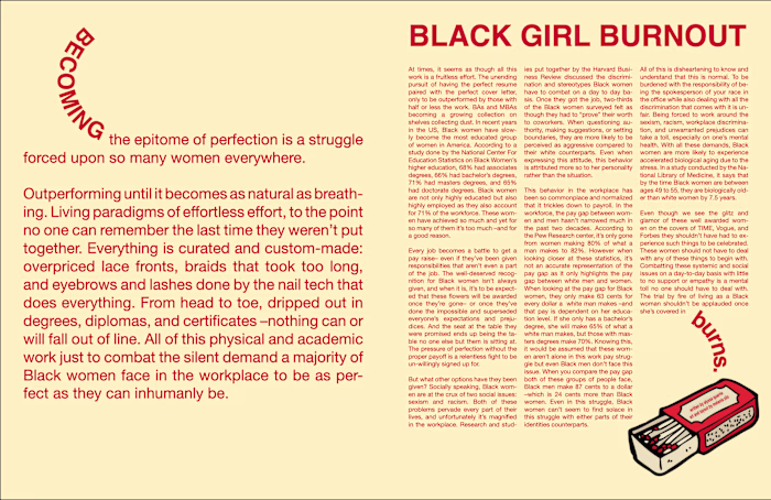 Black Girl Burnout –– Strike Magazine Issue 07