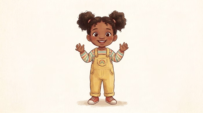 Child Character Reference Sheet (Pose