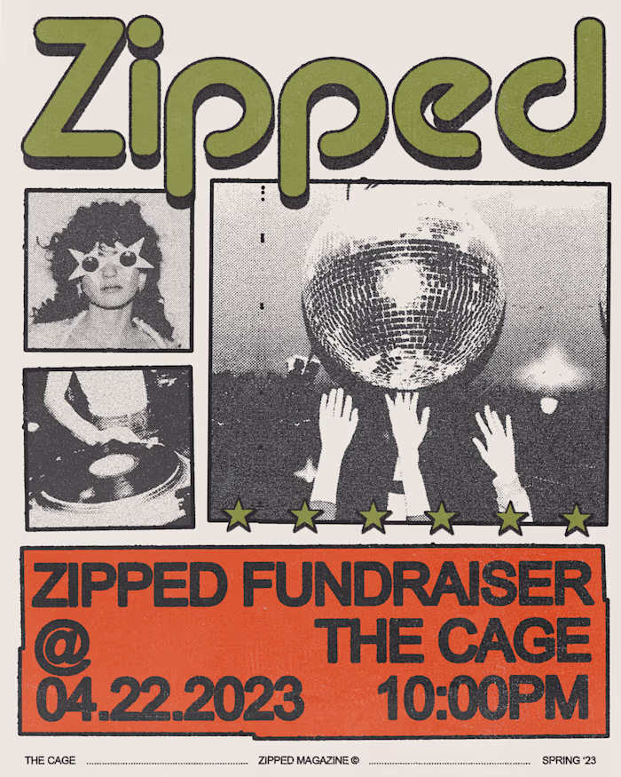 Zipped Magazine Party Flyer