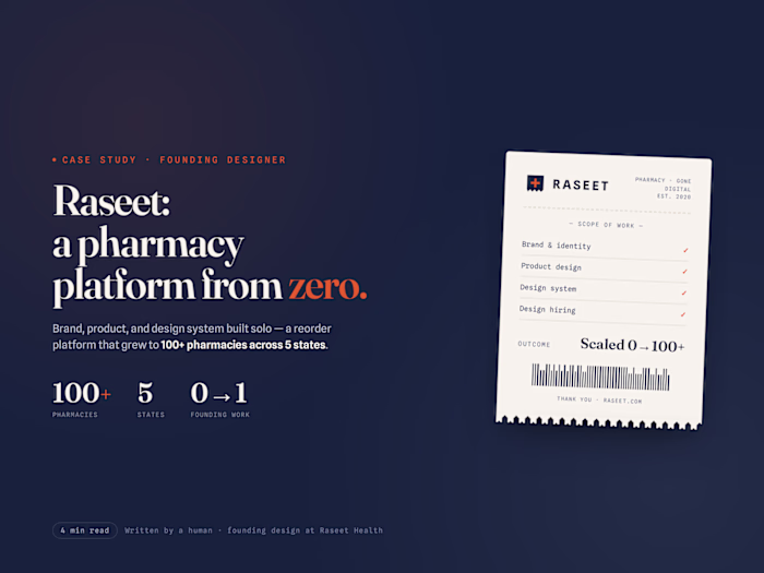 Raseet: a pharmacy reorder platform taken from 0 to 100+ stores