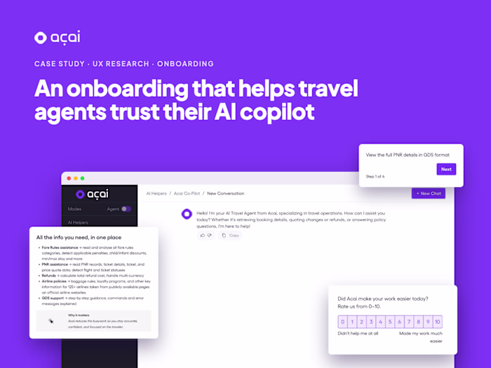 AI Onboarding Flow Design for Acai Travel