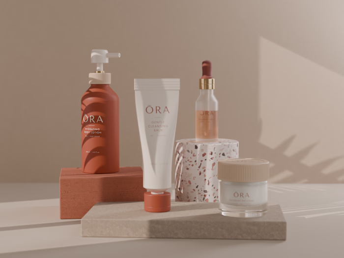 ŌRA Skincare | Product CGI in Blender