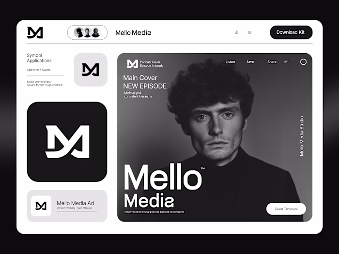 Mello Media Monogram Brand System