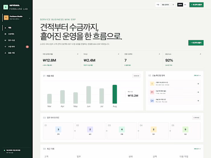 ServiceOS — Quote-to-Cash Mini ERP