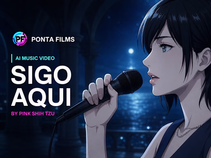 Sigo Aqui — AI Music Video by Pink Shih Tzu