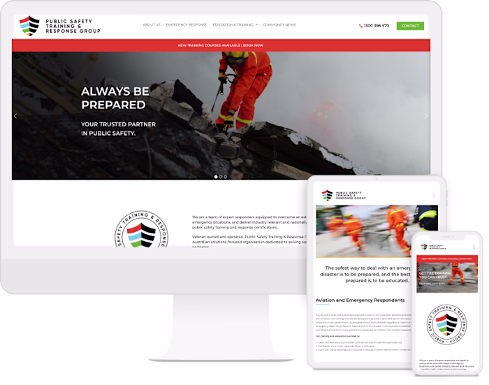 PSTR Group website redesign