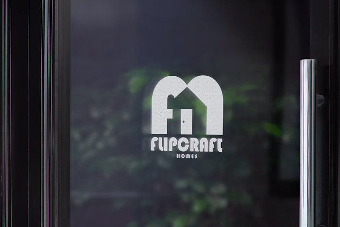 FlipCraft Homes - House Flipper Logo Design