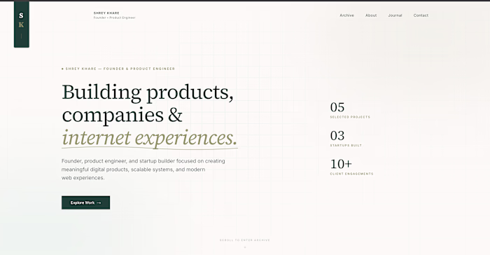 Made a portfolio website for