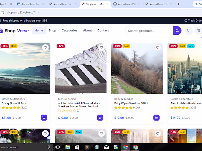 PHP E-Commerce Website – ShopVerse