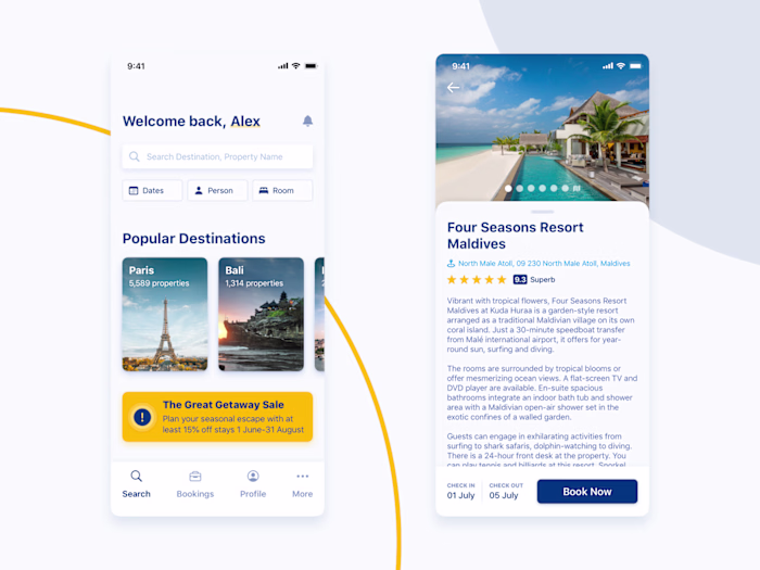 Travel App Design