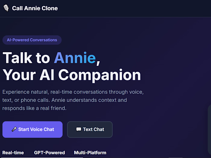 AI-Powered Voice & Text Companion