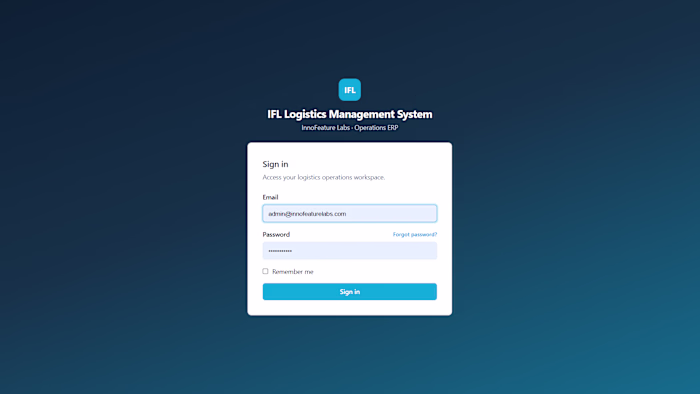 Custom Logistics Management System covering