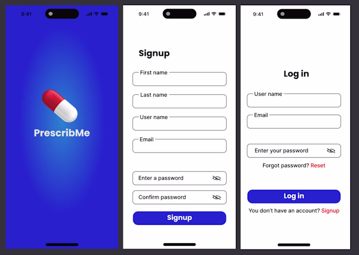 Designing a drug prescribing app
