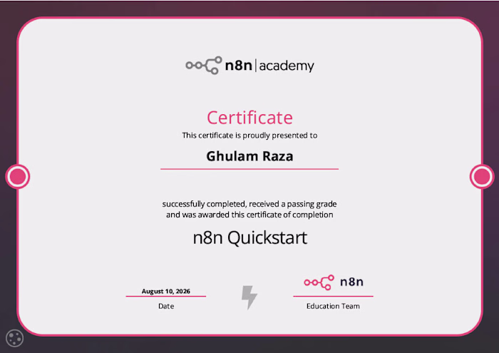 Achieved another certification — completed