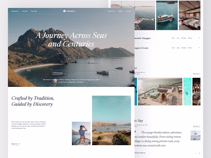 Design of a Travel Platform for Sailingkuy