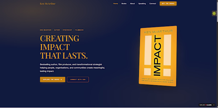 Author Website Design — Ken