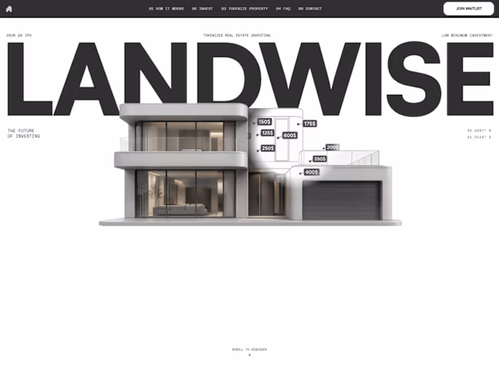 A modern website for Landwise,