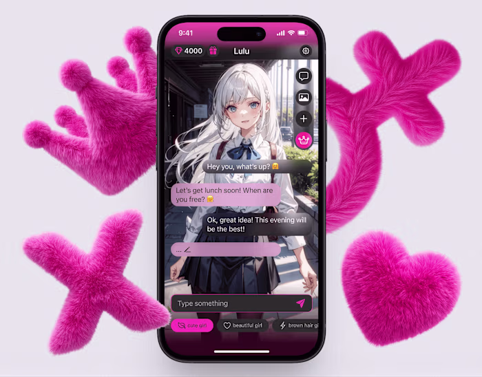 Viky AI Chat Games — iOS App Design