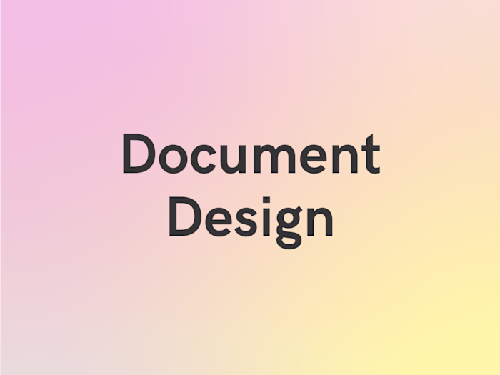 Design for business documents