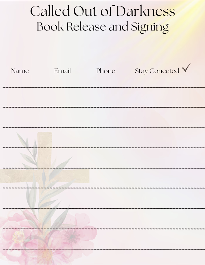 Sign up sheets I designed
