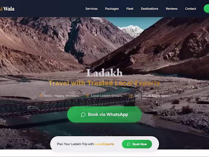 LadakhTaxiWala — Premium Website Redesign & Growth
