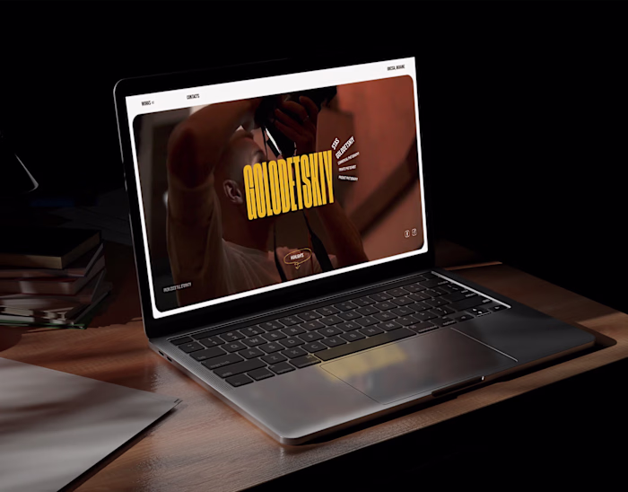 Golodetskiy. Photographer website and branding
