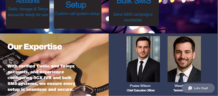 Luxury website created for voIP
